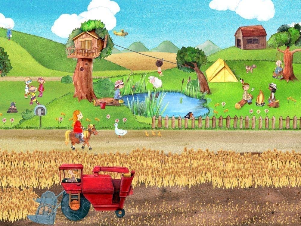 Wimmelbild Spaß - Mein Bauernhof - Apps für Kinder