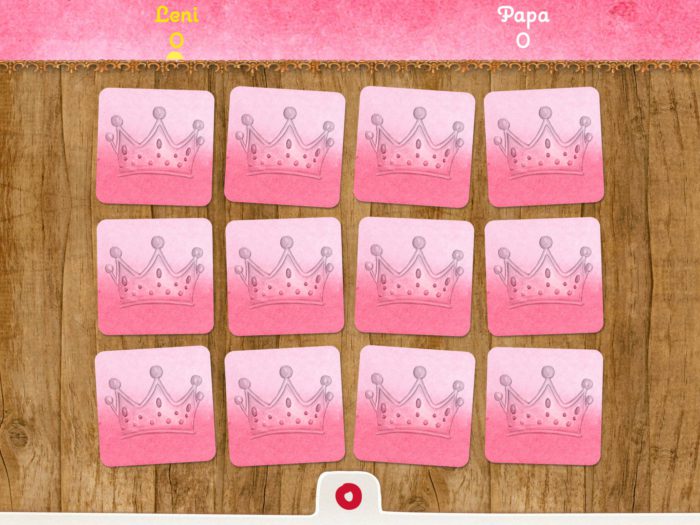 Prinzessin Memo Spielbrett