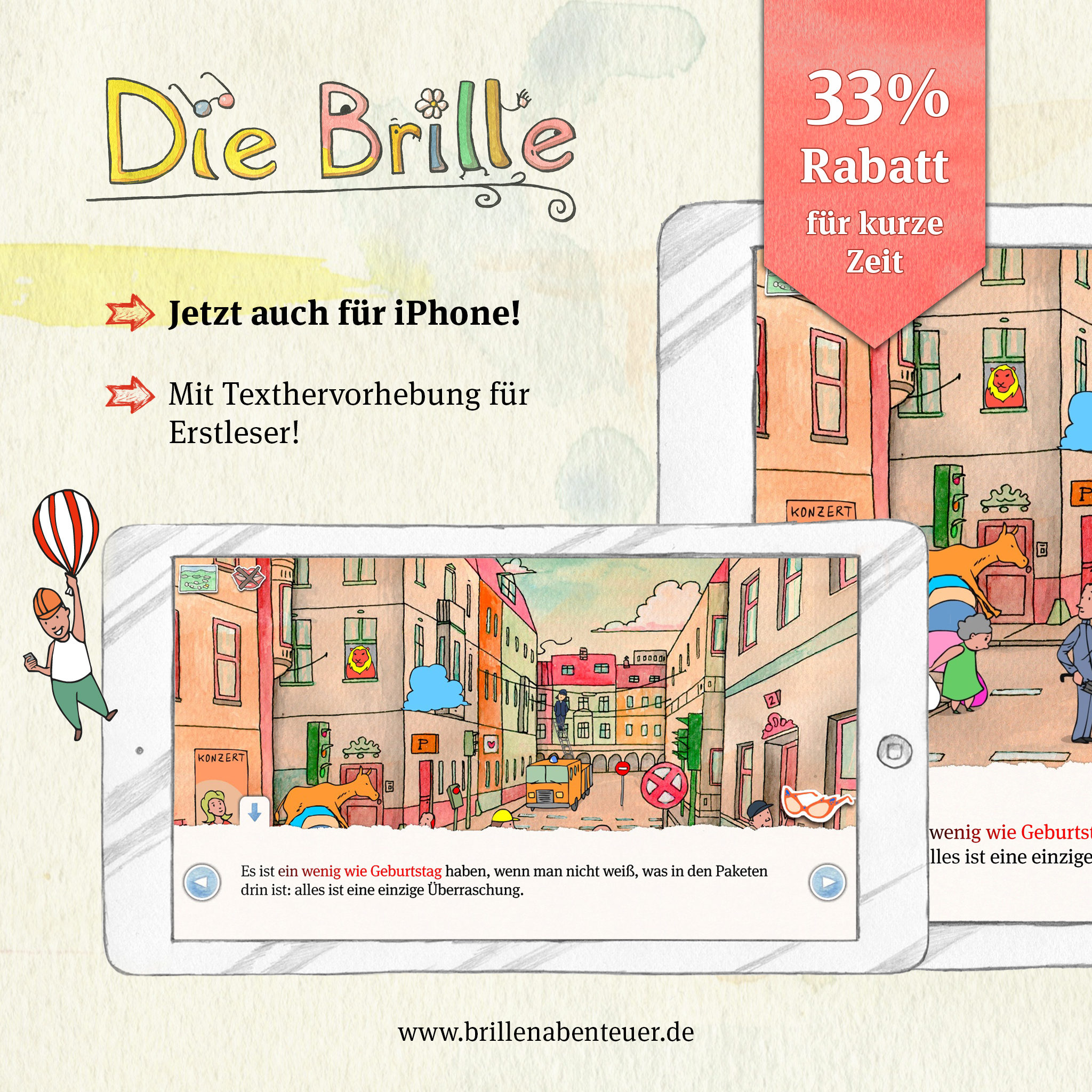 News: Die Brille 33% Rabatt zum iPhone Release | Apps für Kinder